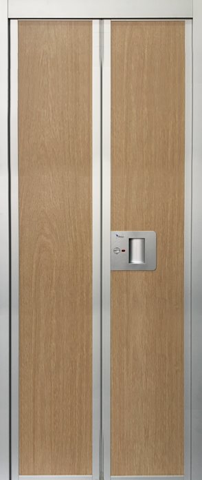 Brown Silver Bifold Aluminium Door
